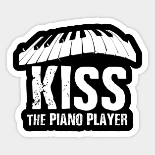 Kiss the Piano Player Sticker